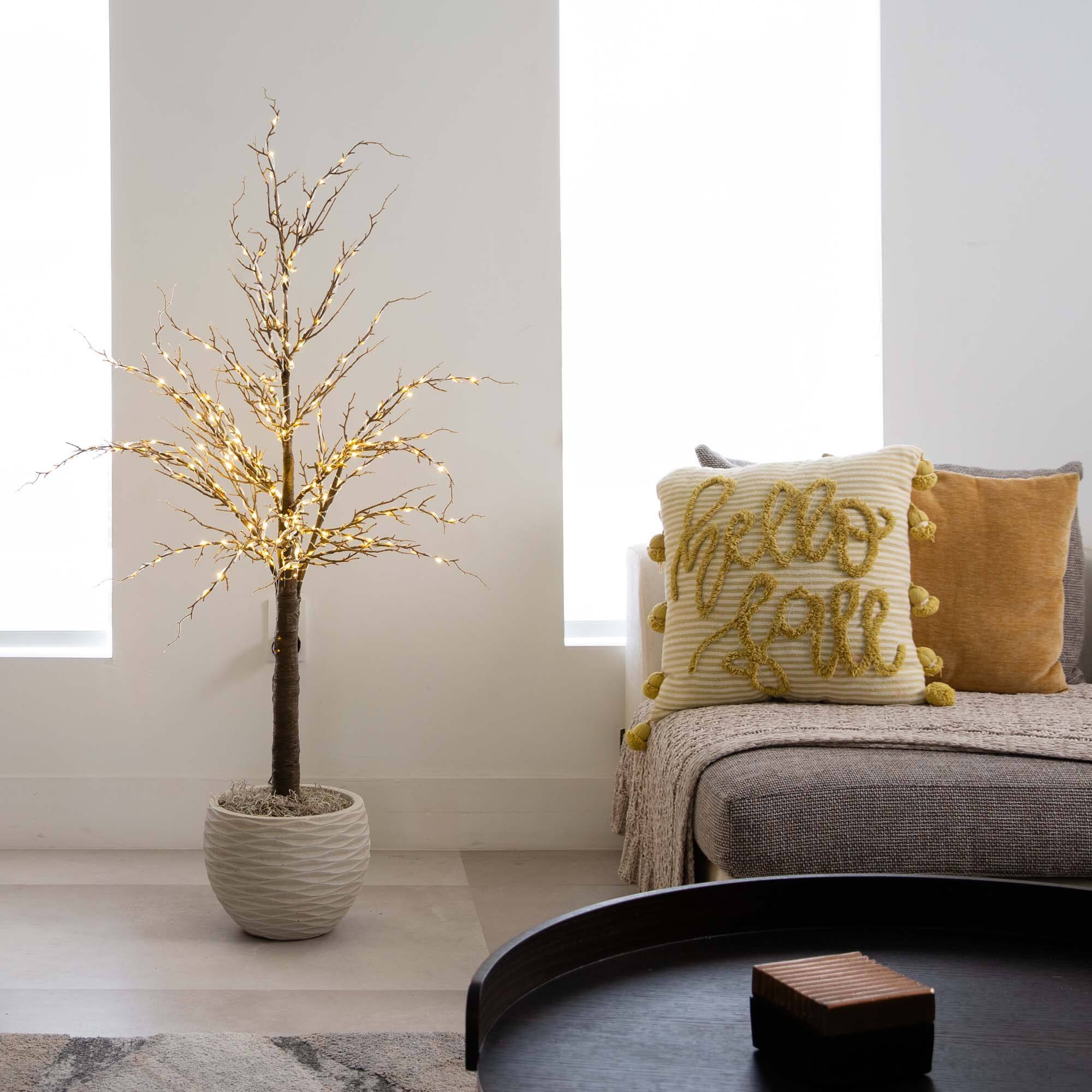 4ft. Pre-Lit LED Twig Tree